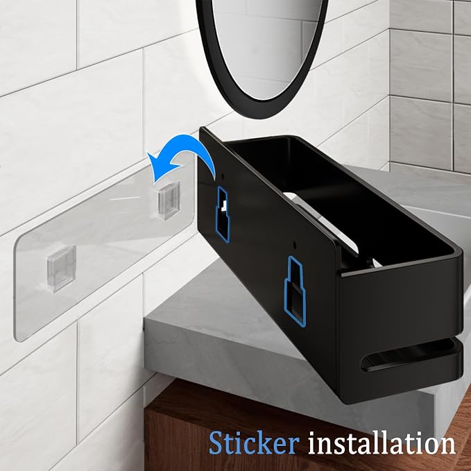Shower Shelf, Heavy-Duty Bathroom Storage Shelf, Large Capacity No-Drill - Image 6