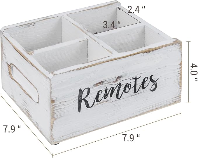 MyGift Wood Remote Control Holder Organizer - Image 5