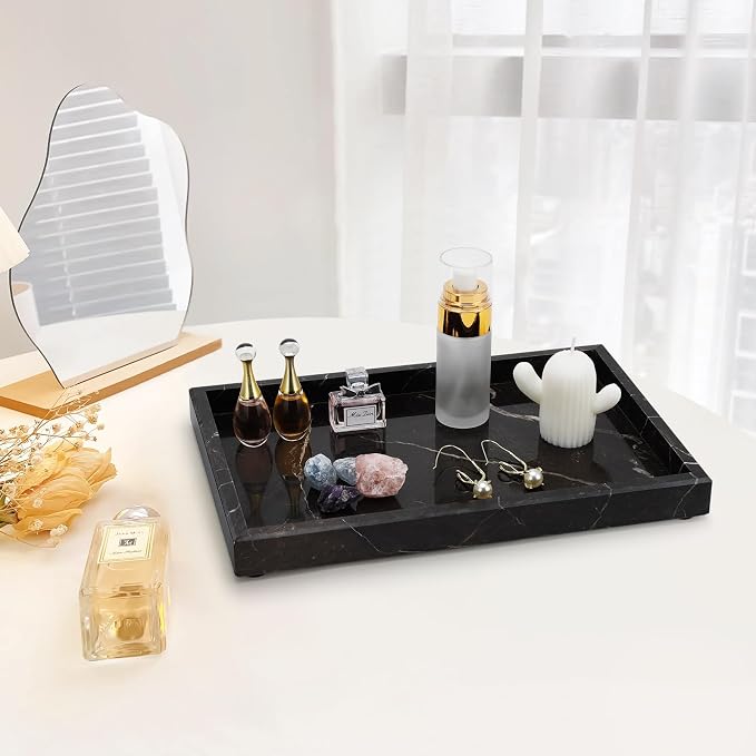Brown Marble Tray, Pure Natural Vanity Tray, Marble Tray - Image 2