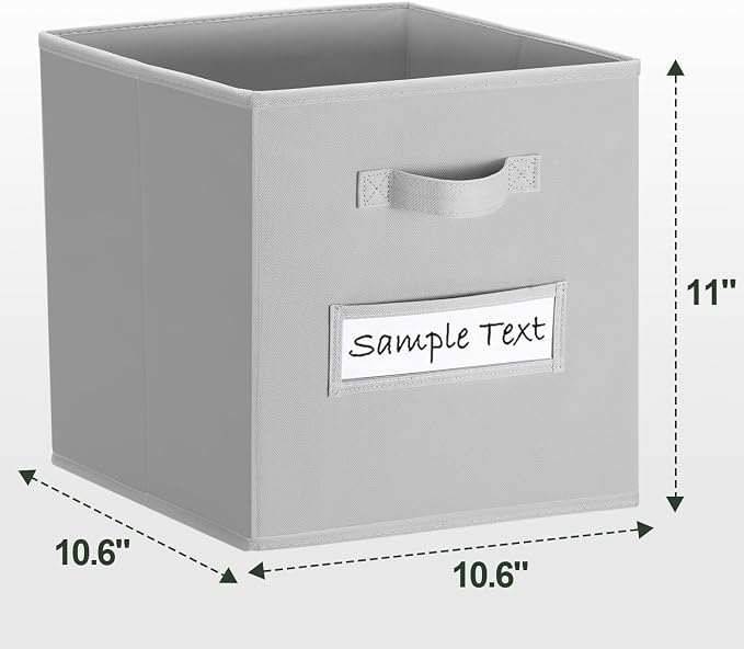 artsdi 11x11 storage cube bins Foldable Fabric storage cubes - Image 2