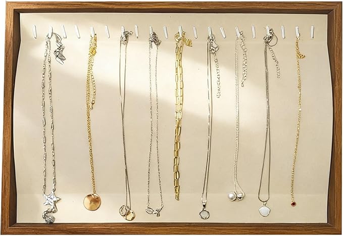 Large Jewelry Trays for Drawers Stackable Velvet Jewelry Display for Vendors by HOUKANWE