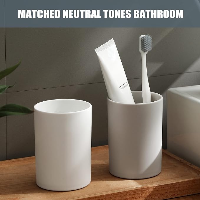 Bathroom Tumbler 10.5oz Reusable Unbreakable Toothbrush Cup 300ml - Image 6