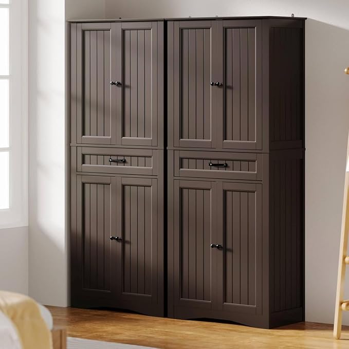Gizoon 71'' Kitchen Pantry Storage Cabinet, Freestanding Pantry Organizers and - Image 8