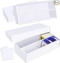 Trading Card Storage Box 2 Pack–1600 Count Cardboard Organizer by Leyzan