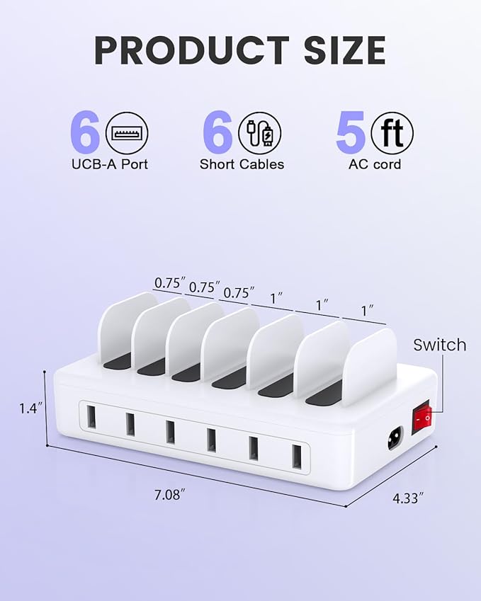 Charging Station for Multiple Devices Apple, CREATIVE DESIGN 50W Multi Charger - Image 7