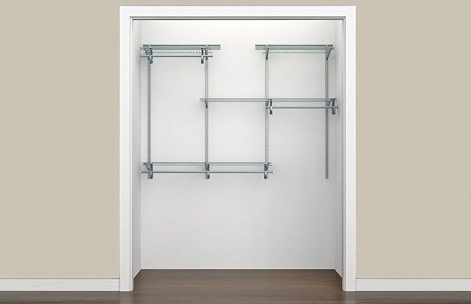 ClosetMaid ShelfTrack Wire Closet Organizer System, Adjustable from 5 to 8 Ft. - Image 8