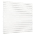 Slatwall Panel 4 FT x 4 FT, Interlocking Slat Wall Paneling, Wall Mounted PVC by Neoaider