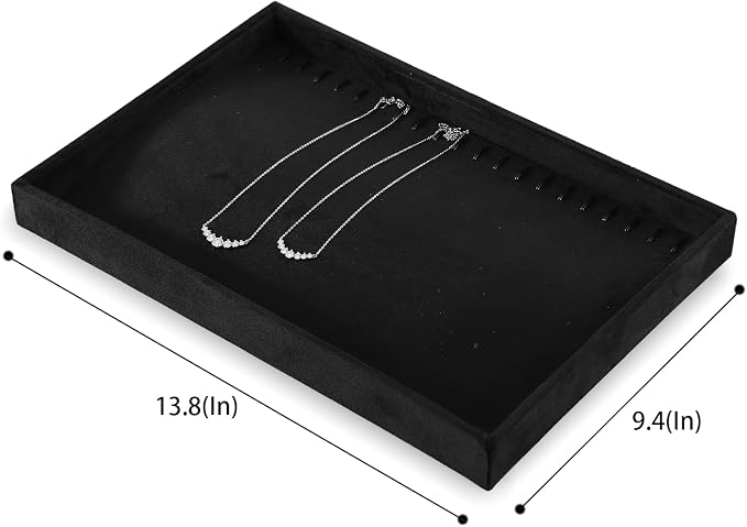 Necklace Holder Organizer, Velvet Jewelry Trays, Premium Necklace Case - Image 3