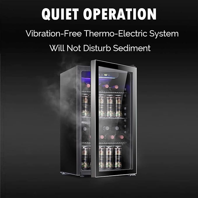 Antarctic Star 26 Bottle 130 Can Wine Cooler/Cabinet Beverage Refrigerator Mini - Image 2