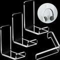 Weewooday 4 Pieces Headphone Hanger Holder Desk Adhesive Headphone Hook Wall by Weewooday