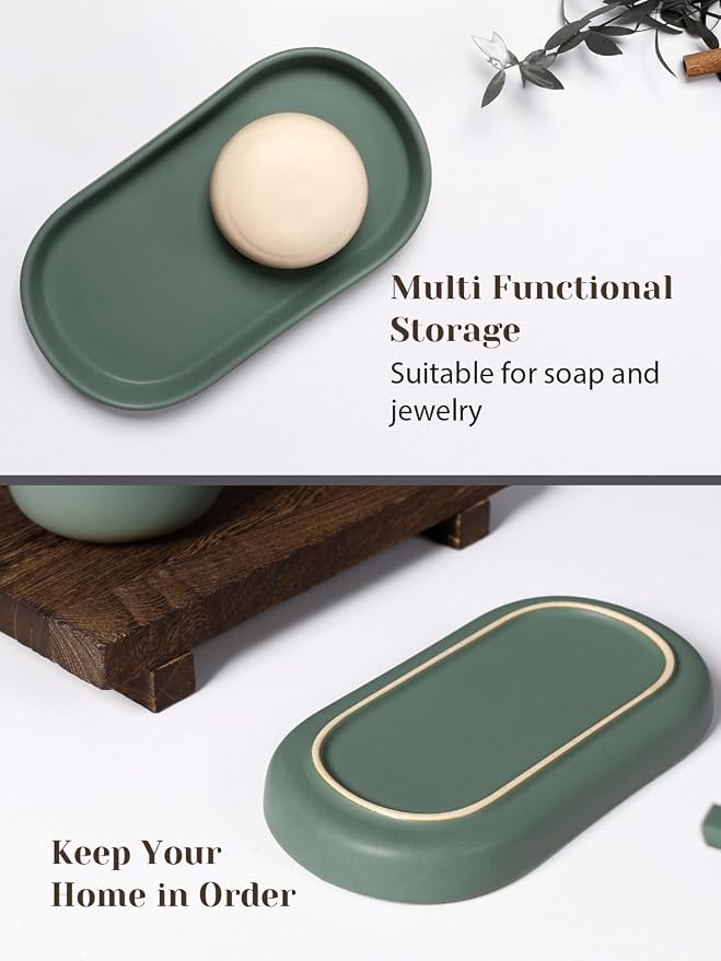 INGOFIN 3 Pcs Ceramic Bathroom Accessory Set - Image 6