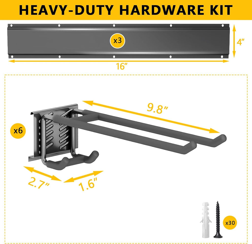 Garage Tool Organizer Wall Mount, 48inch Heavy-Duty Garage Storage