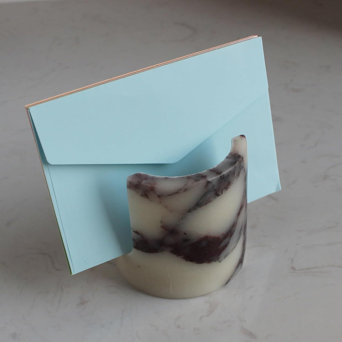 Natural Marble Travertine Sponge Holder for Kitchen Counter, Drying