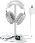 Universal Headphone Stand, Magnetic Wireless Charger by HIWE