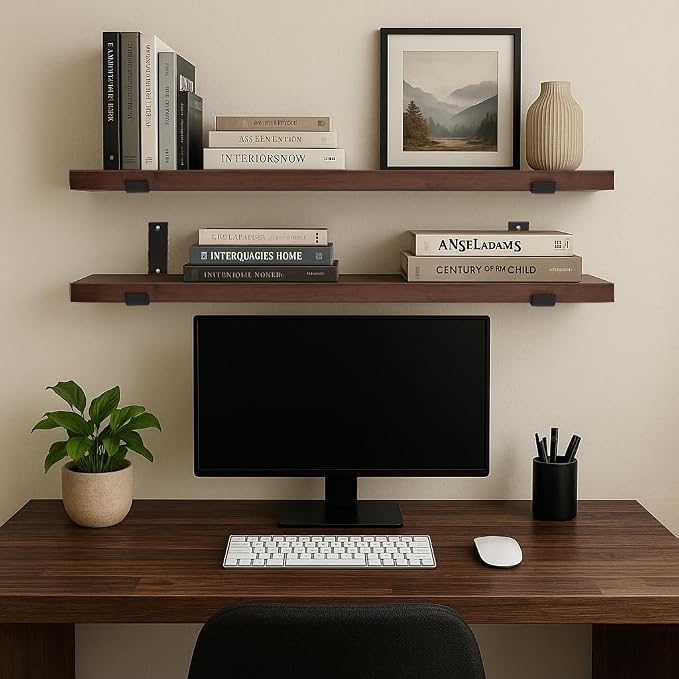 CONSDAN Floating Shelves for Wall Mounted Book Shelf Hanging Shelves Floating - Image 4
