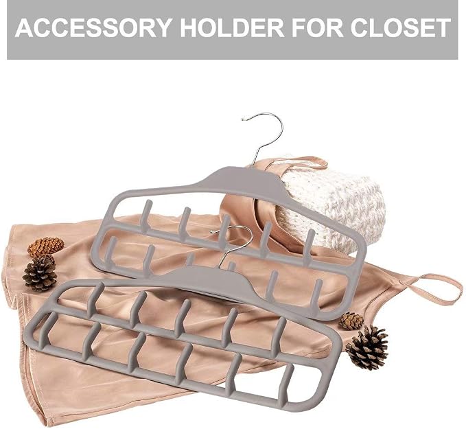 FairyHaus Belt Hanger Organizer 2 Pack, Non Slip Tie Rack Holder, Durable - Image 7