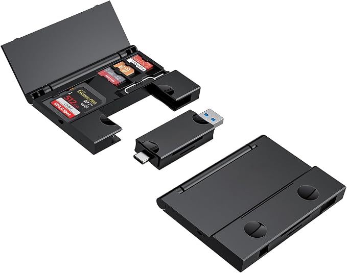 RayCue Multi-Function Card Reader Storage Box, USB3.0 High Speed Mobile Phone by RayCue