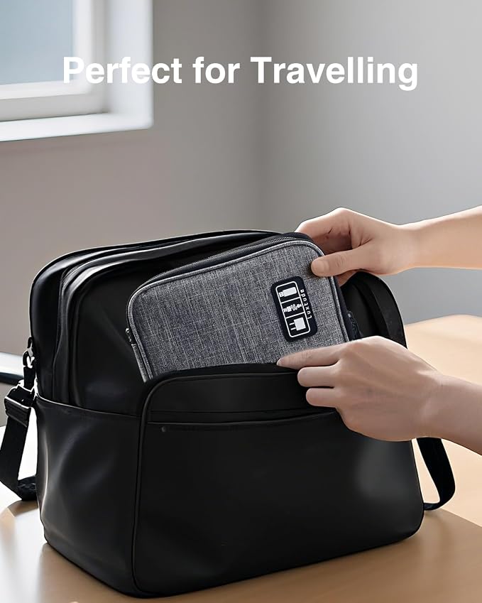 Luxtude Travel Cord Organizer Case, Electronic Organizer Travel Case Large - Image 7