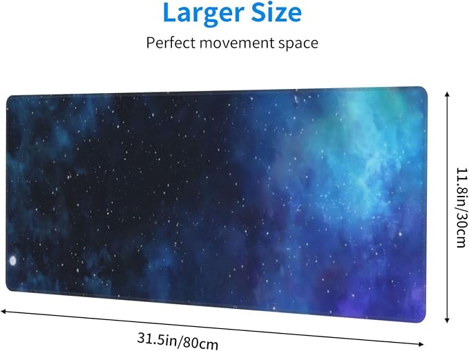 Gaming Mouse Pad, Large Non-Slip Rubber Base Mousepad, Keyboard Mouse Mat - Image 4