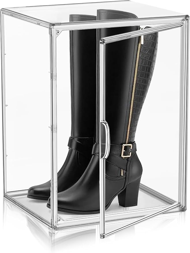 XX-Large Acrylic Display Case 11.4'' x 9.8'' x 15.3'', Boot Boxes by DAYOOH