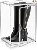Tall Boot Storage Box 5 Pack, XX-Large Acrylic Shoe Box Sneaker Display Case by DAYOOH