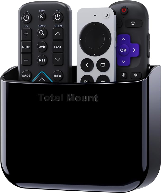 TotalMount Hole-Free Remote Holder – Eliminates Need to Drill Holes in Your Wall by TotalMount
