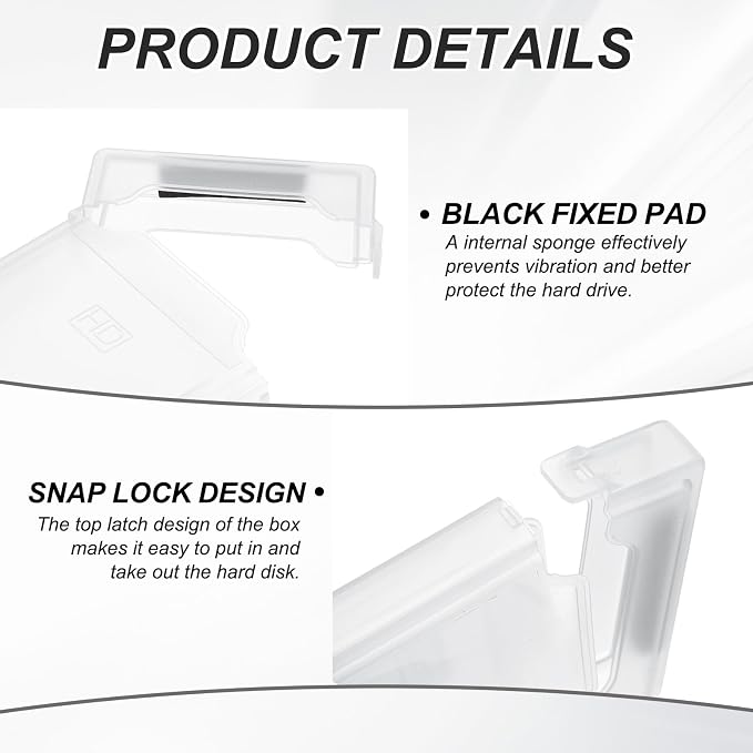 PATIKIL 4.5" x 3.2" Hard Drive Disk Case - Image 4