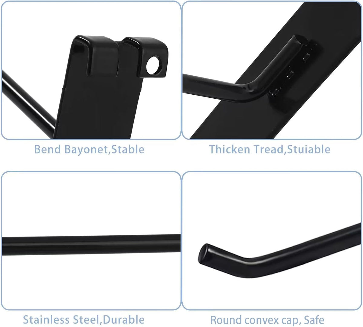 Gridwall Hooks 4 Inch,50PC Display Hooks for Grid Wall, Heavy Duty