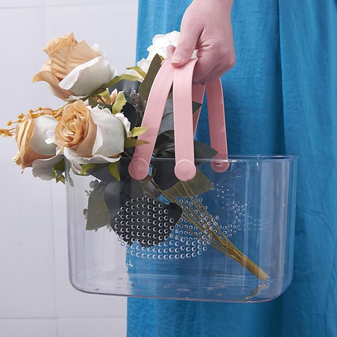 Plastic Storage Basket with Handle Portable Shower Caddy - Image 4