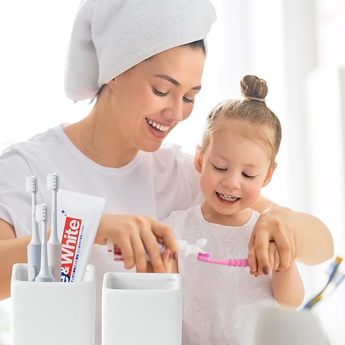 White Ceramic Toothbrush Holder - Image 6