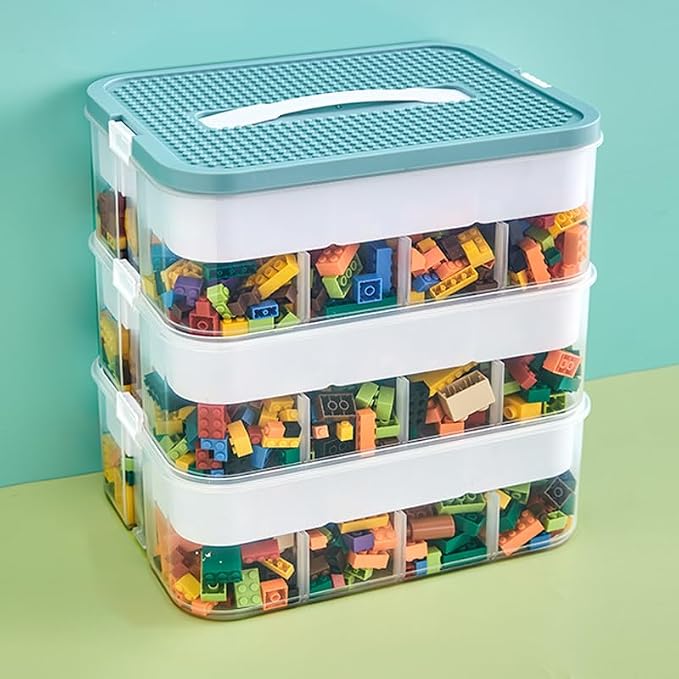 Toys Organizer Storage Case for Lego Box Kids Toy Stackable Building Blocks by joyingbaby