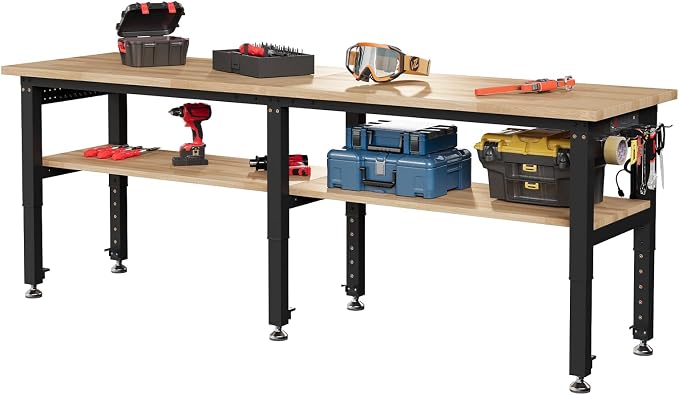 SPECRAFT Adjustable 2-Tier Workbench - Image 9