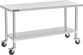 DuraSteel 30x72 NSF Stainless Steel Cart by DuraSteel