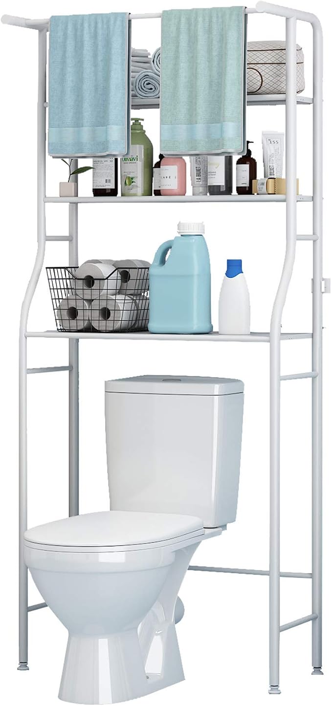 UDEAR 3-Tier Over The Toilet Rack, Bathroom Shelf Space Saver, Corner Stand by UDEAR