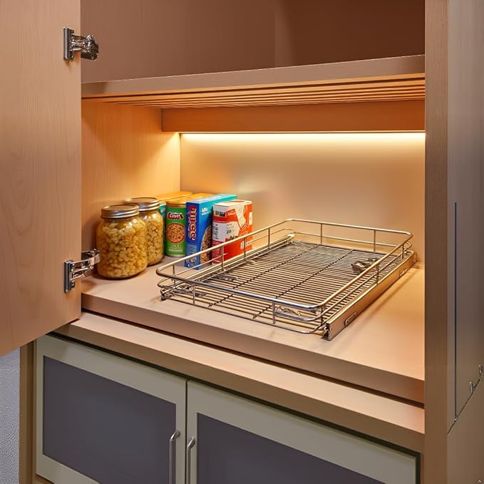 Cabinet Pull Out Shelves, Heavy-Duty Premium Collection Slide Out Shelves - Image 2