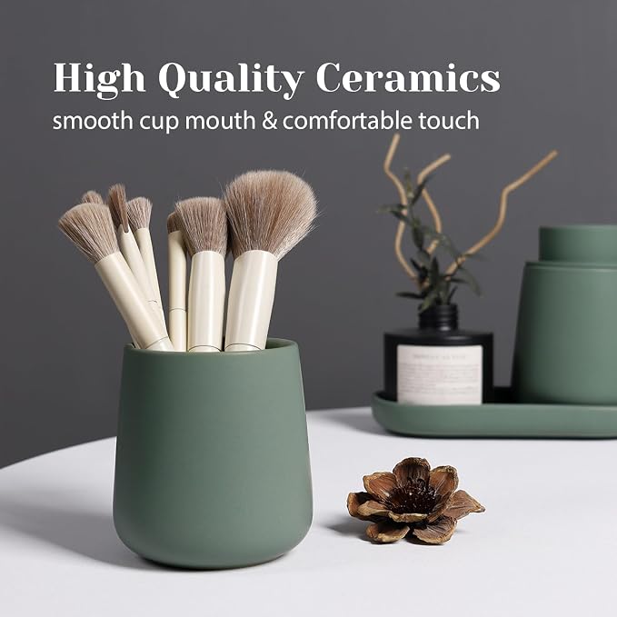 INGOFIN 3 Pcs Ceramic Bathroom Accessory Set - Image 3