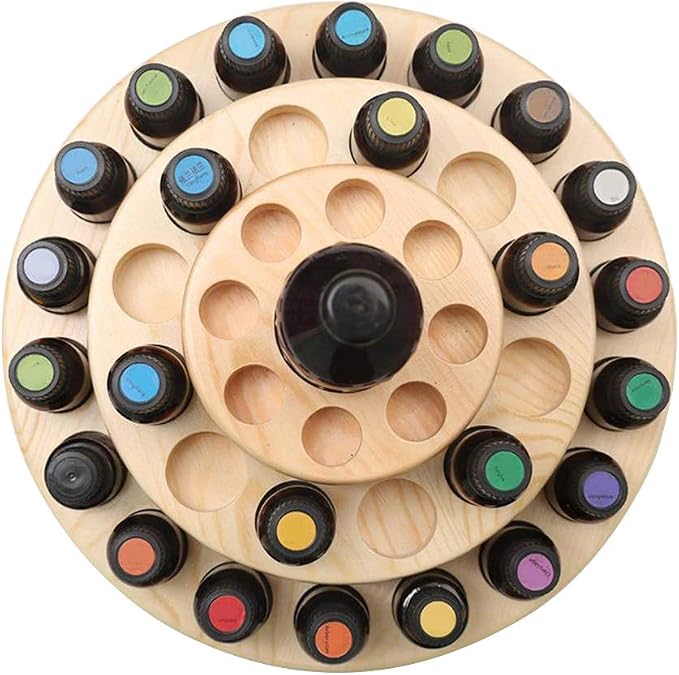 Hapivida Wooden Essential Oil Display Stand, 3-Tier 39 Slots Essential Oil - Image 8