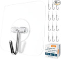 GLUIT Adhesive Wall Hooks for Hanging Heavy Duty 22 lbs Hooks for Walls No by GLUIT