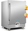 Outdoor Refrigerator 24 Inch, Undercounter Beverage Fridge by FoMup