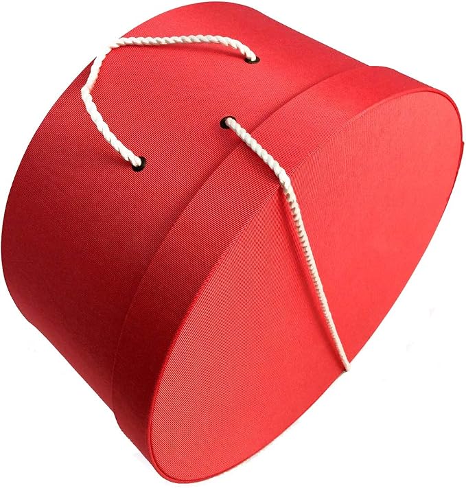 Sarah's Hat Boxes Classic Coral Hat Box – 11" x 5.5" Handmade in USA – Odorless - Image 3