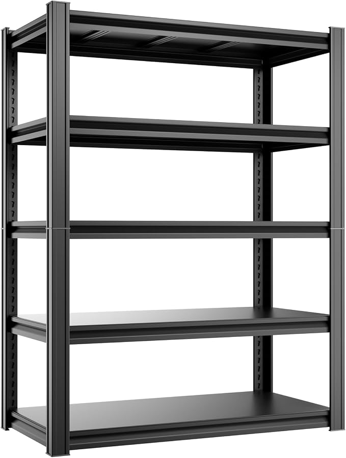 5-Tier Garage Storage Rack 35”D X 17.7”W X 72”H 2500LBS Capacity Industrial by cynnda