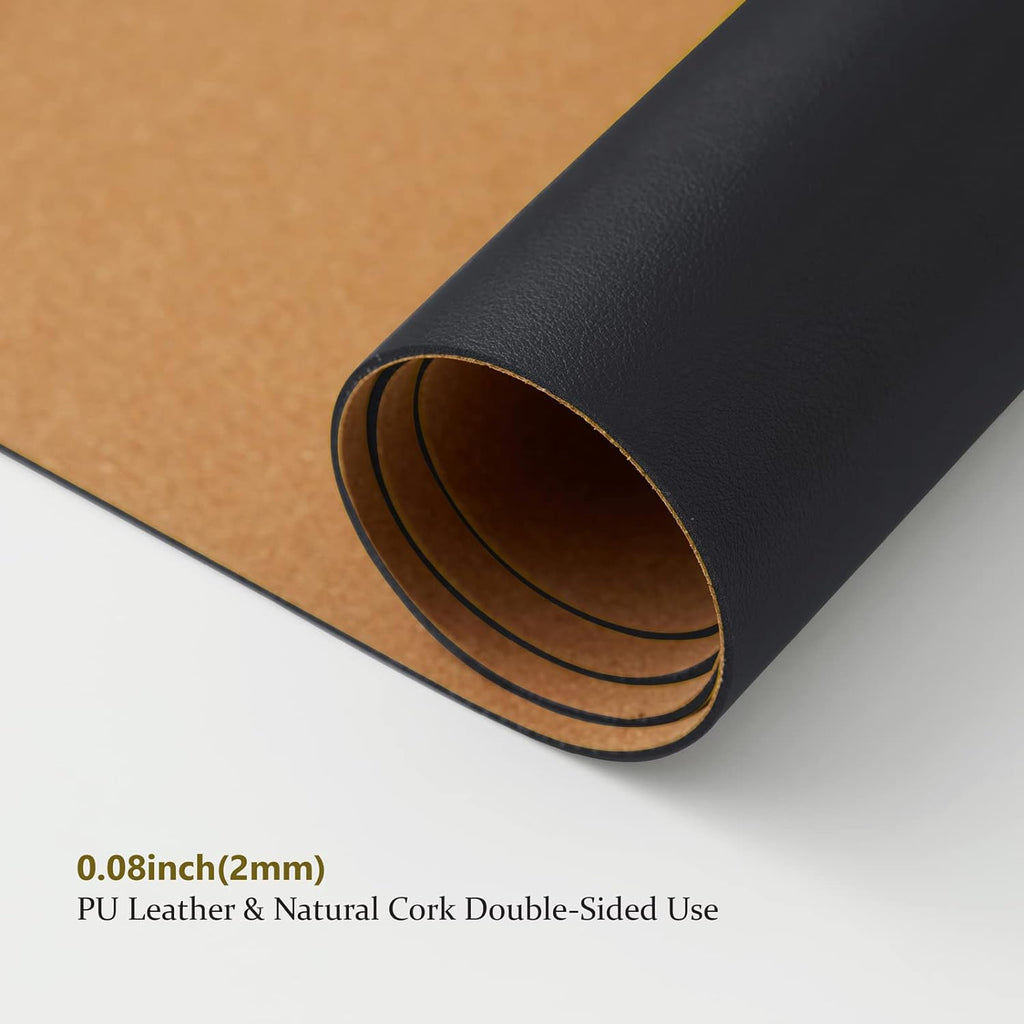 Cork Desk Mat - Dual-Sided Desk Pad for Office and Home - Desk