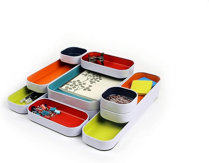 Three by Three Seattle 10 Piece Shallow Metal Organizer Tray Set - Image 7