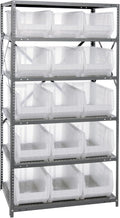Quantum Storage Systems 2475-953CL Solid Heavy Duty 6 Shelves 15 Hulk Clear by QuantumStorageSystems