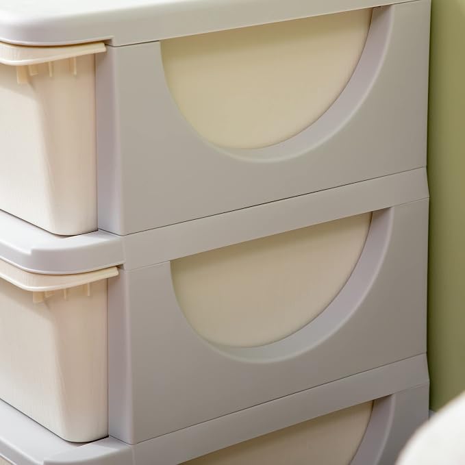 Qaba 3 Tier Kids Storage Unit, 3 Drawer Chest Toy Organizer Plastic Bins - Image 8