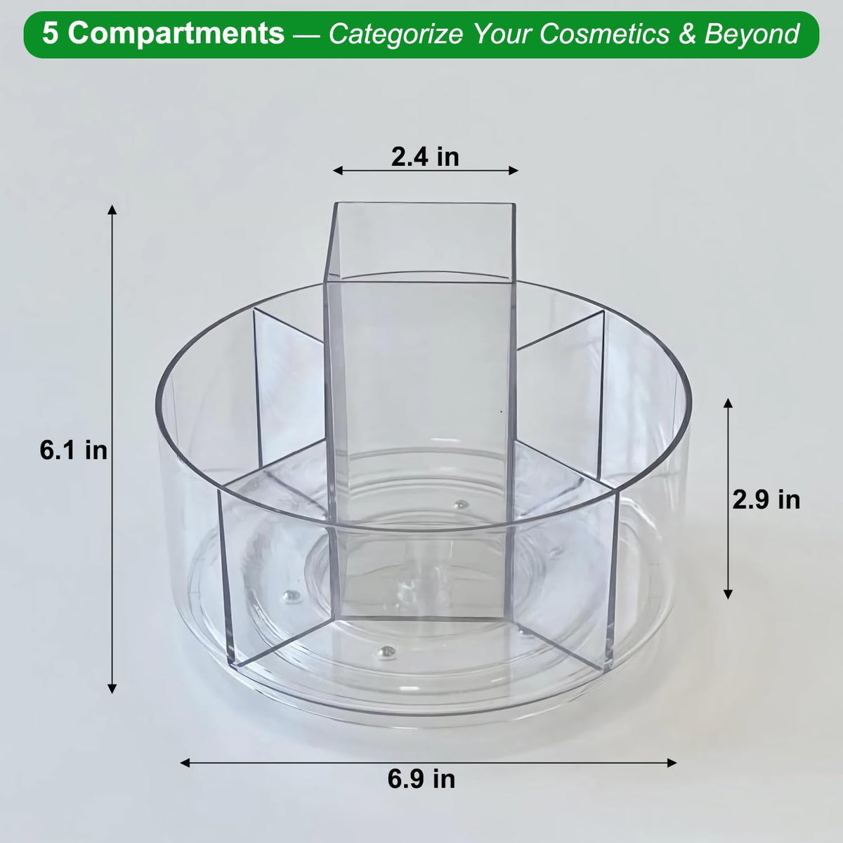 Taiuloo 360 Rotating Makeup Organizer, Lazy Susan Cosmetics Storage