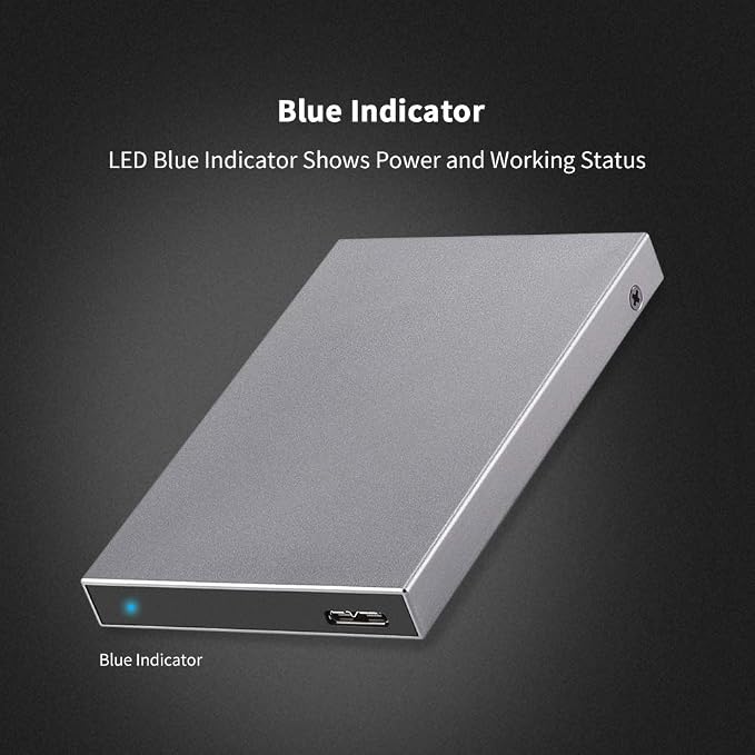 SSK Aluminum USB3.0 to SATA 2.5” External Hard Drive Enclosure Adapter - Image 5