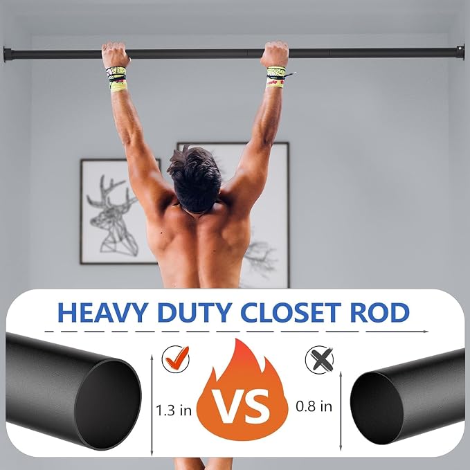 Closet Rod, 17 to 68 Inch Closet Rods - Image 2