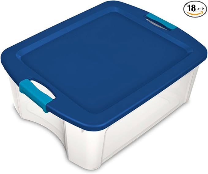 Sterilite 18-Pack Latch and Carry, 12 Gallon by Sterilite