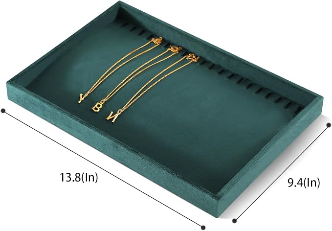 Necklace Storage Tray, Velvet Bracelet Display, Premium Jewelry Organizers - Image 2